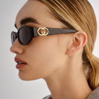 Gucci GG1662SA 002 Havana / Brown Lenses