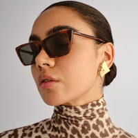 Saint Laurent SL737MICATHIN 003 Havana / Grey Lenses