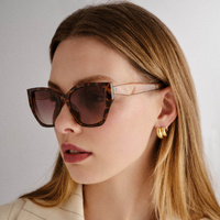 Fiorelli Leia FIO2547300 Dark Tortoise w Nougat / Brown Gradient Lenses
