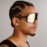 Aire Blazars AIR2542200 Matte Black / Gold Mirror Lenses