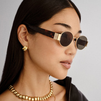 Aire Mars Ii AIR2542282 Gold w Dark Tortoise / Green Mono Lenses