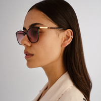 Oroton Coral OLS2556543 Black w Signature Tortoise / Warm Smoke Gradient Lenses