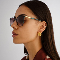 Oroton Coral OLS2556544 Teal / Khaki Gradient Lenses