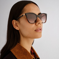 Oroton Louise ORO2556549 Black w Signature Tortoise / Warm Smoke Gradient Lenses