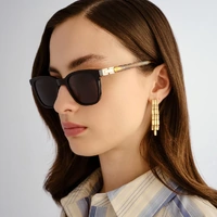 Oroton Odessa OPS2650803 Black w Amber Tortoise / Smoke Polarised Lenses