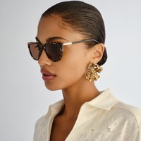 Oroton Sabelle OLS2650838 Biscuit Tortoise w Black / Brown Polarised Lenses