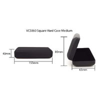 BrightEyes VCS860 Medium Square Hard Case Black