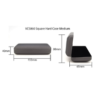 BrightEyes VCS860 Medium Square Hard Case Silver