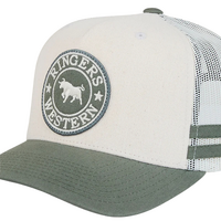 Ringers Western McCoy Trucker Cap Beige/Pale Olive OSFM
