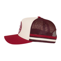 Ringers Western McCoy Trucker Cap Maroon/Off White OSFM