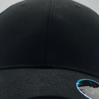 Urban Zoo Brooklyn 101 6 Panel Fitted Cap Black S/M