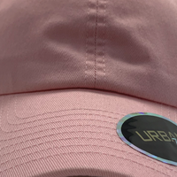 Urban Zoo Yonkers 106 Dad Cap w/ Cloth Strap Pink OSFA