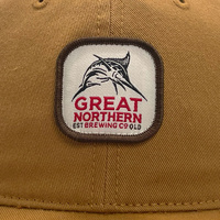 Gilroy Co. Great Northern Distressed Patch Ball Park Dad Hat Dark Sand OSFM