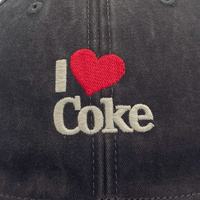 American Needle Coca-Cola I Love Coke Ball Park Dad Hat Black OSFM