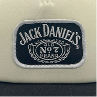 American Needle Jack Daniel's Two Tone Patch Valin Foamy Trucker Hat Black/Ivory OSFM