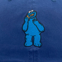 Gilroy Co. Sesame Street Cookie Monster Ball Park Dad Hat Royal OSFM