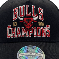 Mitchell & Ness Chicago Bulls Flexfit 110 Finals/Champs Black OSFM