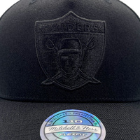 Mitchell & Ness Las Vegas Raiders Flexfit 110 Core Black/Black OSFM