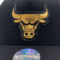 Mitchell & Ness Chicago Bulls 5 Panel 110 Pinch Weld Application Black OSFM