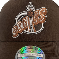Mitchell & Ness Seattle Supersonics Flexfit 110 Core Brown OSFM
