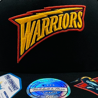 Mitchell & Ness Golden State Warriors Flexfit 110 Double Up Black OSFM