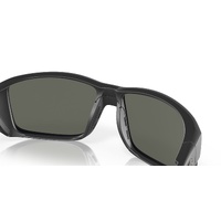 Costa Del Mar Tuna Alley Pro 6S9105 910504-60 Matte Black / Grey Silver Mirror Polarised Lenses