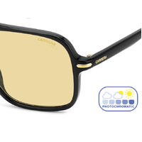 Carrera 350/S 71C UK 58 Black Yellow / Yellow Photochromic Lenses
