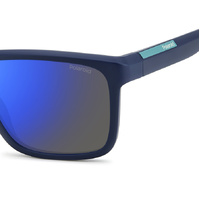 Polaroid PLD 2164/S FLL 5X 58 Matte Blue / Blue Mirror Polarised Lenses