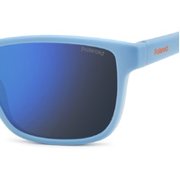 Polaroid Kids PLD 8067/S VGL 5X 49 Matte Blue Azure / Blue Mirror Polarised Lenses