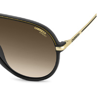 Carrera C Sport 06/S I46 86 61 Matte Black Gold / Black Brown Green Gradient Lenses