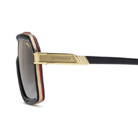 Carrera CA 1053/S/TI OIT FQ 60 Black Red / Grey Gradient w Gold Mirror Lenses
