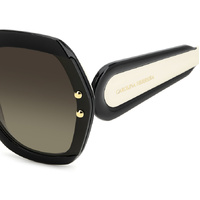 Carolina Herrera HER 0314/G/S 80S HA 61 Black White / Brown Gradient Lenses