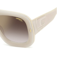 Carrera Flaglab 18 SZJ YK 57 Ivory / Burgundy Gradient w Gold Mirror Lenses