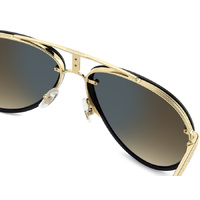 Carrera Glory RHL 86 58 Gold Black / Black Brown Green Gradient Lenses