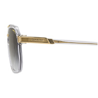 Carrera 1077/S REJ D6 60 Crystal Gold / Green Gradient w Mirror Lenses