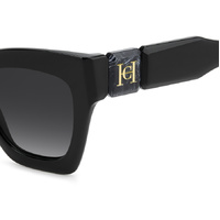 Carolina Herrera HER 0327/S 807 9O 52 Black / Dark Grey Gradient Lenses