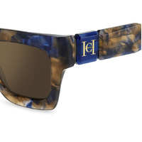 Carolina Herrera HER 0328/S JBW VP 49 Blue Havana / Gold Mirror Lenses