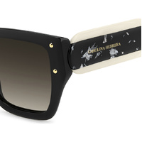 Carolina Herrera HER 0323/S 80S HA 53 Black White / Brown Gradient Lenses