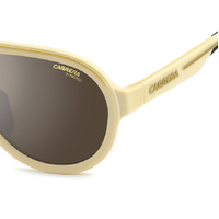 Carrera C Sport 09/S BGH T4 57 Matte Beige Gold / Silver Mirror Lenses