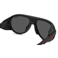 Carrera C Sport 09/S/XT BLX M9 57 Matte Black Red / Grey Polarised Lenses