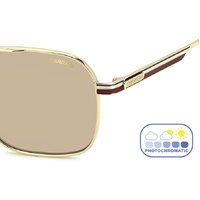 Carrera 379/S NOA II 57 Gold Burgundy / Brown Photochromic Lenses