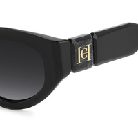 Carolina Herrera HER 0370/S 807 9O 52 Black / Dark Grey Gradient Lenses