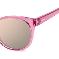 Polaroid Kids PLD 8076/S 35J JQ 45 Pink / Rose Gold Mirror Polarised Lenses