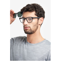 Carrera Clip-On 8062/CS 08A UC 51 Black Grey / Green Polarised Lenses