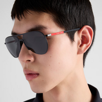 Prada Linea Rossa PS53ZS 1BO06F-59 Matte Black / Dark Grey Lenses