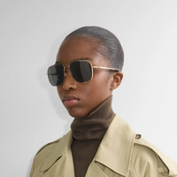 Burberry BE3159 110987-59 Light Gold / Dark Grey Lenses
