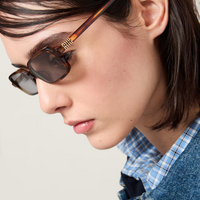 Miu Miu MU11ZS 14L20I-53 Havana Honey / Light Purple Brown Lenses