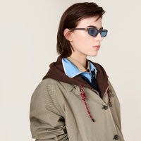 Miu Miu MUA06S 22C60O-54 Moka / Light Blue Lenses