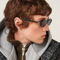 Miu Miu MU04ZS 1AB5S0-50 Black / Dark Grey Lenses