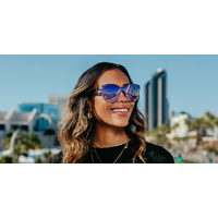 Blenders Buttertron 4YY KL 99 Drivemewild Lavender and Black Tortoise / Purple Mirror Polarised Lenses